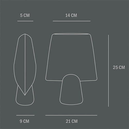 【廃番】Sphere Vase Square ライトグレー H250mm