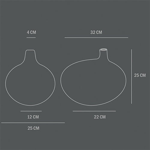 Submarine Vase Small ダークグレー H250mm