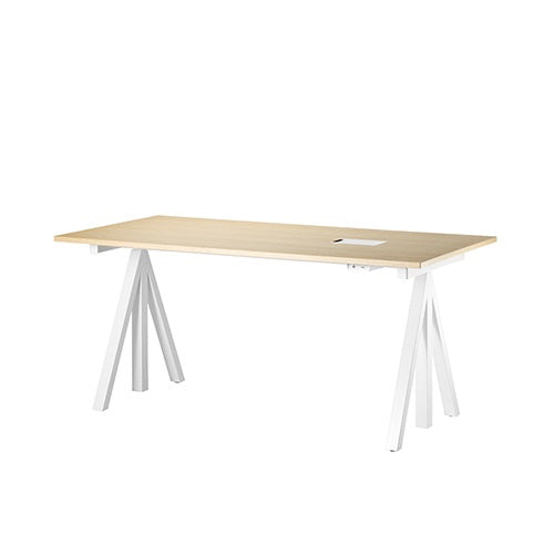 【廃番】string(ストリング)昇降式デスク 「string works」 アッシュ 140cm