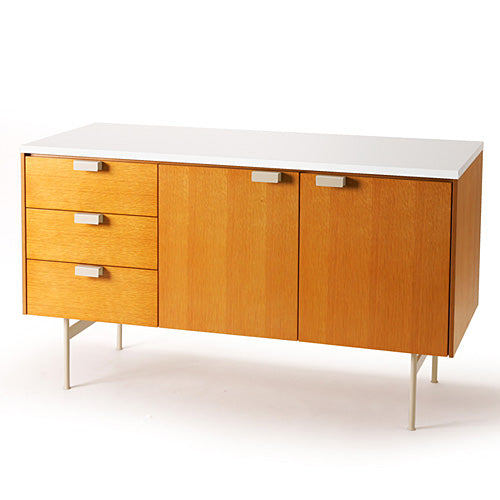F061 Sideboard オーク/ホワイト H725mm - YAMAGIWA OnlineStore