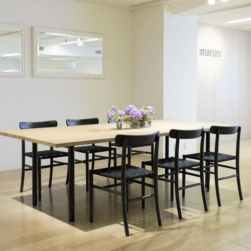 Lightwood チェア 張座ガーネット/メープル材ナチュラルクリア SH430mm