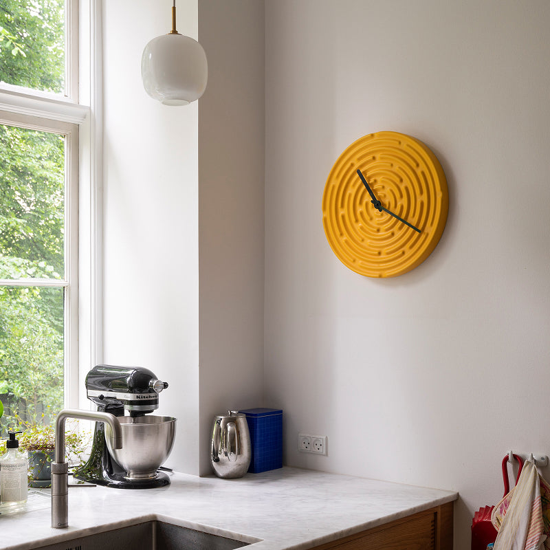 Minos wall clock メレンゲホワイト / ホライズンブルー Φ420mm