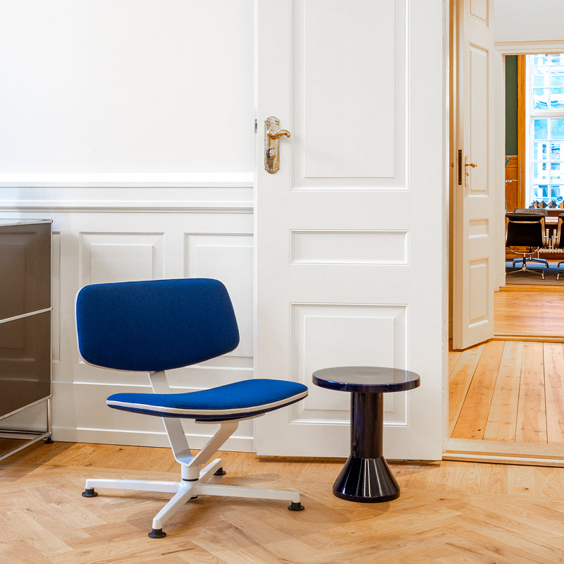 ARBA Lounge Chair VIDAR ダークグリーン / ピンクファブリック W590mm