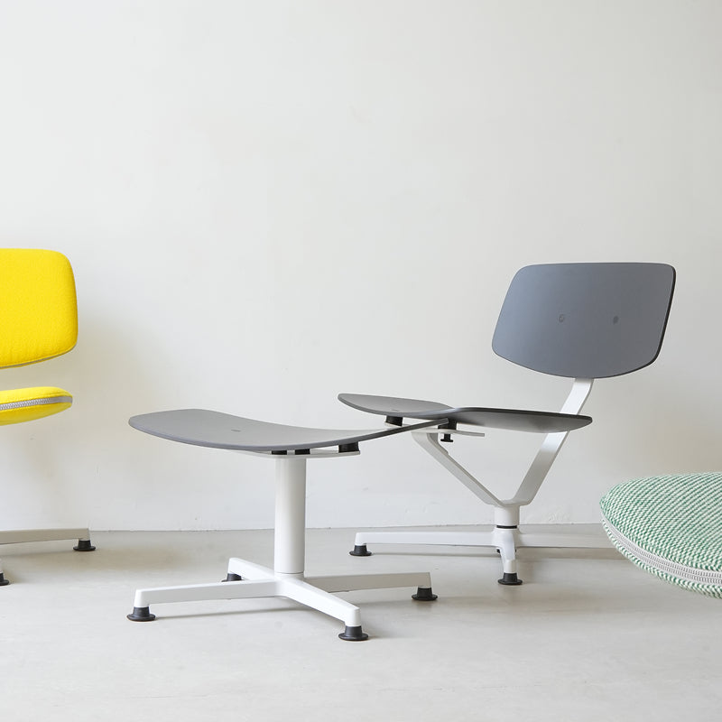 ARBA Ottoman PLYWOOD オレンジ / ライトグレーシェル W445mm