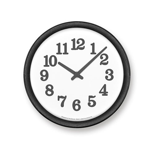 【廃番】Lemnos(レムノス)電波時計 Clock C(クロック シー) ブラック