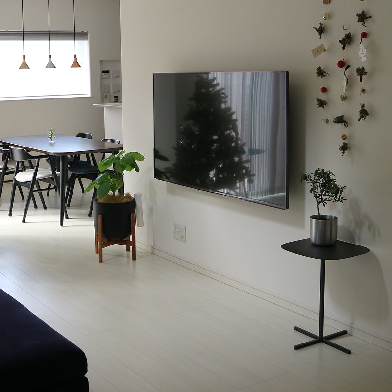 SOLID STEEL TABLE ダークグレー H500mm