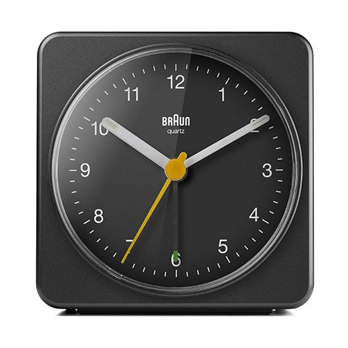 【廃番】BRAUN(ブラウン)置時計 Alarm Table Clock BC03B 78mm ブラック