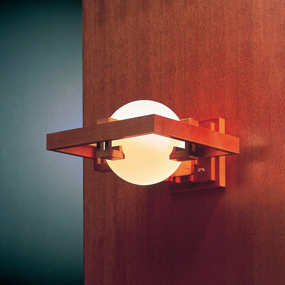 【希少】フランク・ロイド・ライト/ROBIE2スモールテーブル ガラストップ Frank Lloyd Wright × YAMAGIWA Midway Table lamp Glass shade
