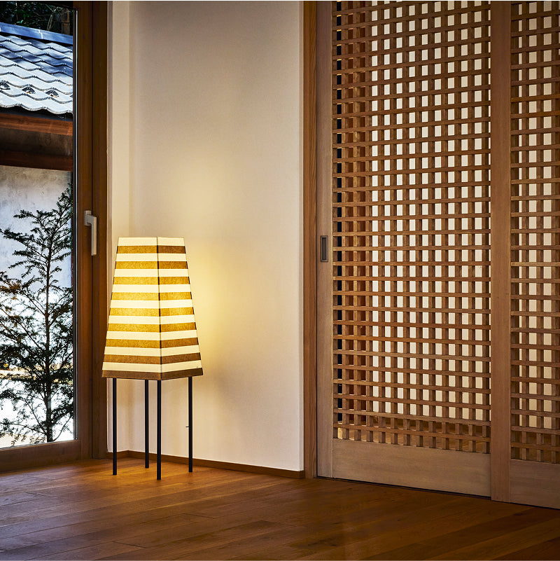 吉村順三 フロアライト ベージュ W280mm