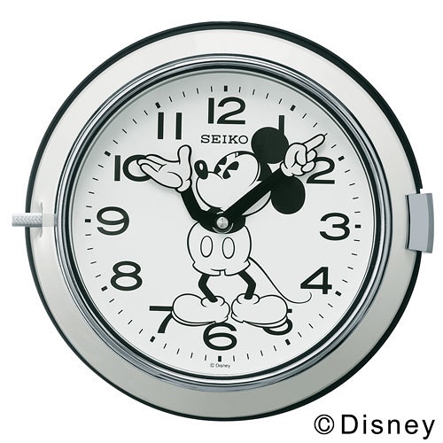 【廃番】SEIKO（セイコー）「Mickey Wall Clock FS504W」 φ232mm / ホワイト商品画像