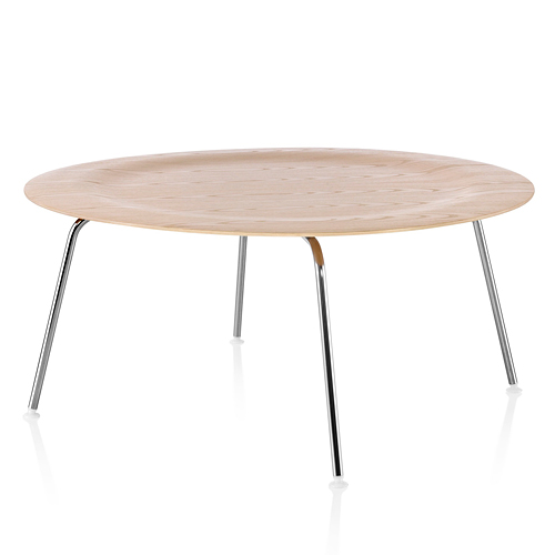 【廃番】Herman Miller（ハーマンミラー）Eames Plywood Coffee Table スチールベース/クローム/ホワイトアッシュ【取寄品】商品画像
