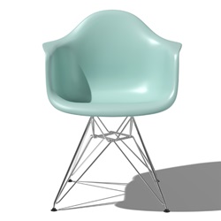 Herman Miller（ハーマンミラー）Eames Shell Chair / Armchair（DAR）アクアスカイ【取寄品】[267DAR474TE8]