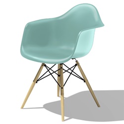 【廃番】Herman Miller（ハーマンミラー）Eames Shell Chair / Armchair（DAW）アクアスカイ【取寄品】