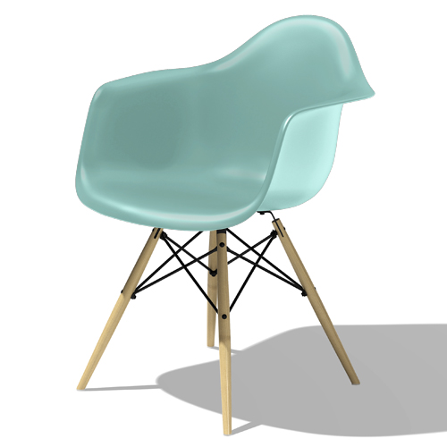 【廃番】Herman Miller（ハーマンミラー）Eames Shell Chair / Armchair（DAW）アクアスカイ【取寄品】商品画像