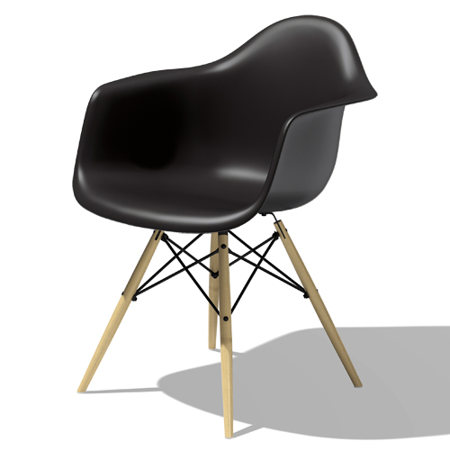Herman Miller（ハーマンミラー）Eames Shell Chair / Armchair（DAW）ブラック【取寄品】商品画像