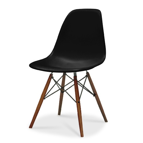 Herman Miller（ハーマンミラー）サイドチェア Eames Shell Chair / Side Chair（DSW）ダウェルベース / ウォールナット / ブラック商品画像