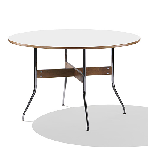 【廃番】Herman Miller（ハーマンミラー）Nelson Swag Leg Group Dining Table 丸型/ホワイトラミネートトップ【取寄品】商品画像