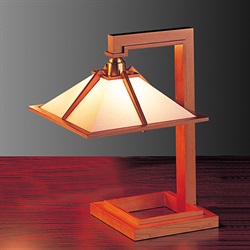 【即納】Frank Lloyd Wright（フランクロイドライト）テーブル照明 TALIESIN 1（タリアセン） チェリー（ランプ別売）