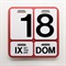 DANESE（ダネーゼ）万年カレンダー Formosa（フォルモサ） レッド / 黒文字商品サムネイル