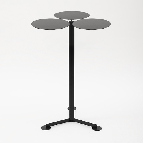 DANESE（ダネーゼ）調整式サイドテーブル Familia（ファミリア）３連テーブル H100cm ブラック商品画像
