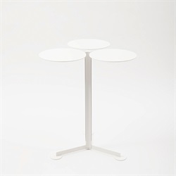 DANESE（ダネーゼ）調整式サイドテーブル Familia（ファミリア）３連テーブル H70cm ホワイト