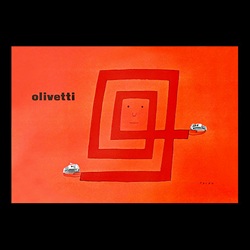 【クリックでお店のこの商品のページへ】Olivetti(オリベッティ)「logo with hands and machines」[461MAN0936]
