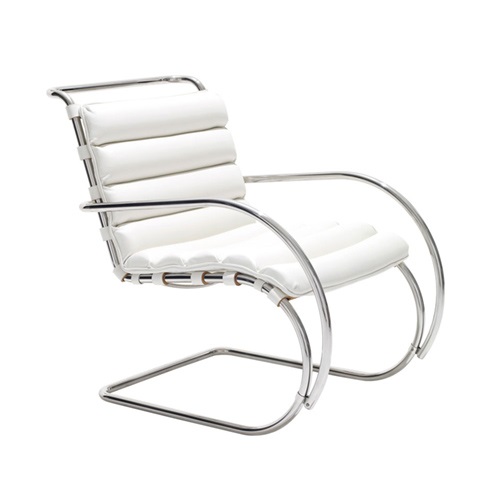 Knoll（ノル） Mies.v.d.Rohe Collection MRアームチェア クローム × ホワイトレザー（ヴォロ）商品サムネイル