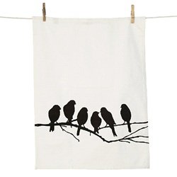 【クリックでお店のこの商品のページへ】ferm LIVING(ファームリビング)「Lovebirds Tea Towel」[4855002]