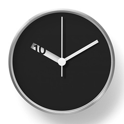 【クリックでお店のこの商品のページへ】Normal Timepieces(ノーマルタイムピーシーズ)「Extra Normal Wall Clock」ブラック[485EN/W008]