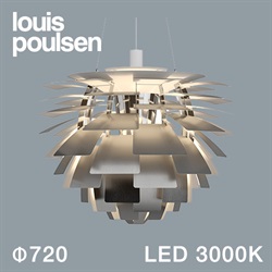 Louis Poulsen（ルイスポールセン）ペンダント照明 PH アーティチョーク LED 3000K φ720mm ステンレス【受注品/要電気工事】