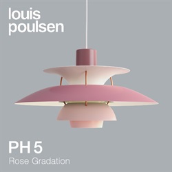 【予約注文】Louis Poulsen（ルイスポールセン）ペンダント照明 PH 5 ローズ･グラデーション
