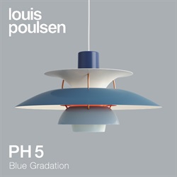 【予約注文/4～5か月待ち】Louis Poulsen（ルイスポールセン）ペンダント照明 PH 5 ブルー･グラデーション