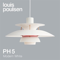 【即納】Louis Poulsen（ルイスポールセン）ペンダント照明 PH 5 モダン･ホワイト