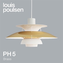 【予約注文】Louis Poulsen（ルイスポールセン）ペンダント照明 PH 5 真鍮（Brass）