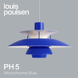 【予約注文】Louis Poulsen（ルイスポールセン）ペンダント照明 PH 5 モノクローム・ブルー