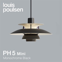【予約注文】Louis Poulsen（ルイスポールセン）ペンダント照明 PH 5 mini モノクローム・ブラック