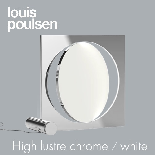 【廃番】Louis Poulsen（ルイスポールセン）フロア照明 Moonsetter ムーンセッター 光沢クロム / ホワイト商品画像