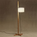 SANTA＆COLE（サンタ＆コール）フロア照明 「TMM」ナチュラルオーク/ベージュ（ランプ別・専用ランプ）