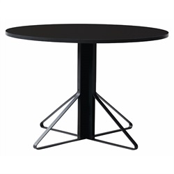 artek（アルテック）ダイニングテーブル KAARI TABLE（カアリ・テーブル） φ110cm ブラックステインオーク/ブラックグロッシー【受注品】