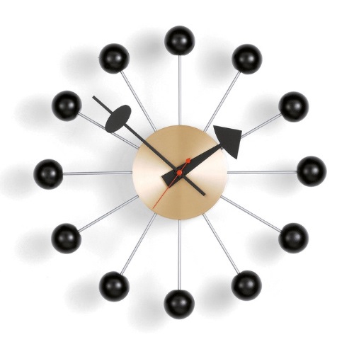 Vitra ヴィトラ 掛時計 Ball Clock ボール クロック ブラック ブラス 掛時計 の通販 ヤマギワオンラインストア