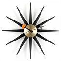 Vitra（ヴィトラ）掛時計 Sunburst Clock（サンバースト クロック）ブラック/ブラス