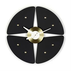 Vitra（ヴィトラ）掛時計 Petal Clock（ペタル クロック）ブラック/ブラス