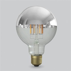 E26 LED電球 シルバーボール形 95mm 55Wタイプ（LDF36D シルバー色）