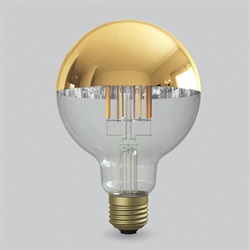 E26 LED電球 シルバーボール形 95mm 55Wタイプ（LDF37D ゴールド色）