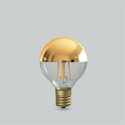 E17 LED電球 シルバーボール形 50mm 40Wタイプ（LDF92D ゴールド色）