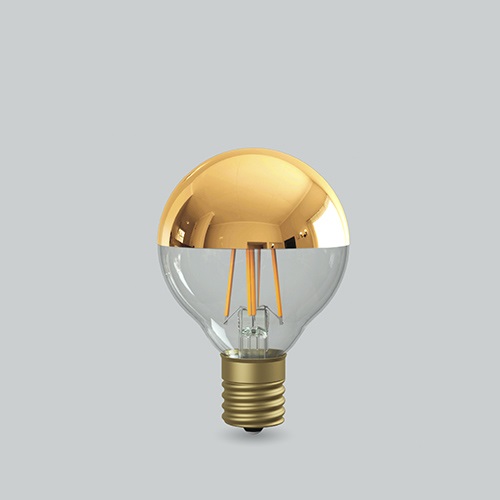 E17 LED電球 シルバーボール形 50mm 40Wタイプ（LDF92D ゴールド色）商品画像