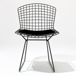 【クリックで詳細表示】Knoll ( ノル )「 Bertoia Side Chair ( ベルトイア サイドチェア )1952年」ブラックワイヤー【取寄品】[935420CBLK/K24217]