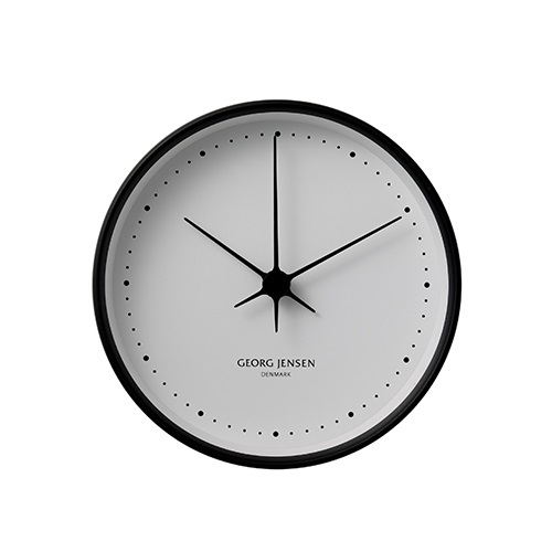 Georg Jensen（ジョージ ジェンセン）掛時計HK（エイチケー）ウォールクロック 22cmブラック商品画像