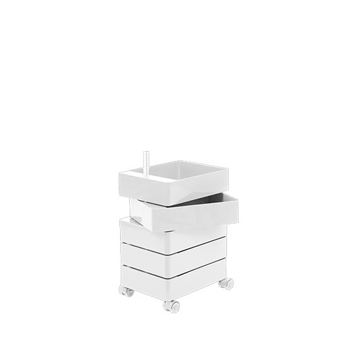Magis（マジス）収納家具360°CONTAINER 5 drawers ホワイト / ホワイトキャスター商品画像