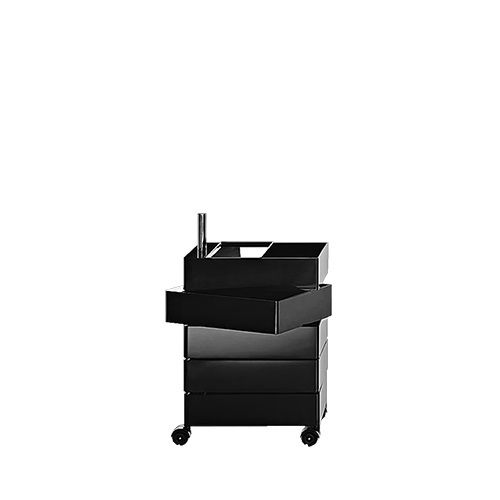 Magis（マジス）収納家具360°CONTAINER 5 drawers ブラック / ブラックキャスター商品画像